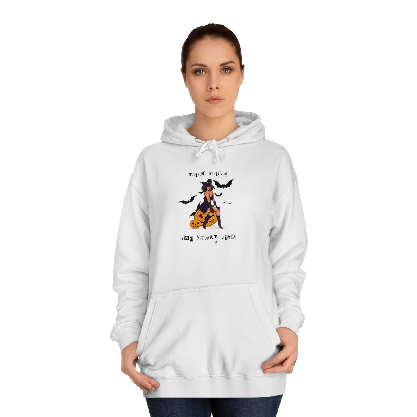 Thick Thighs Save Lives Unisex College Hoodie