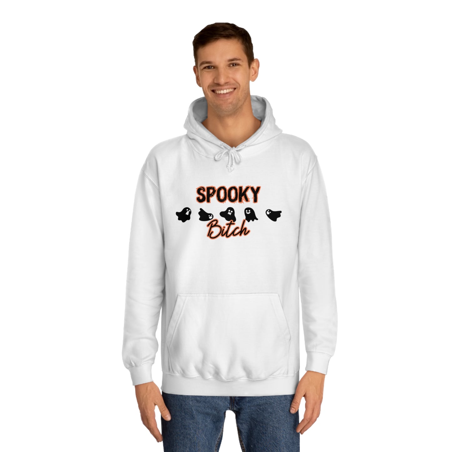 Spooky Bitch Unisex College Hoodie
