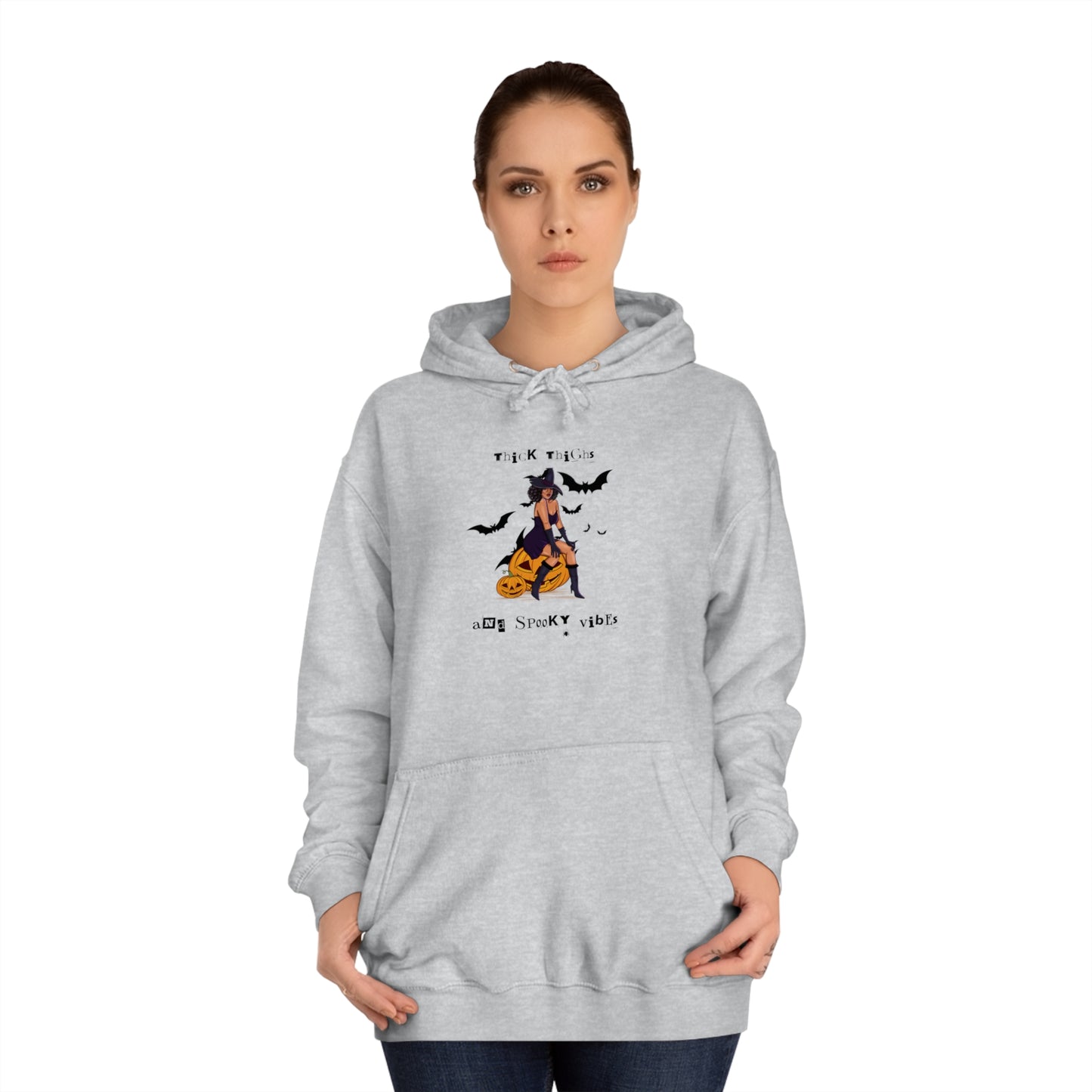Thick Thighs Save Lives Unisex College Hoodie