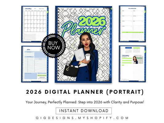 2026 Digital Planner (Portrait)