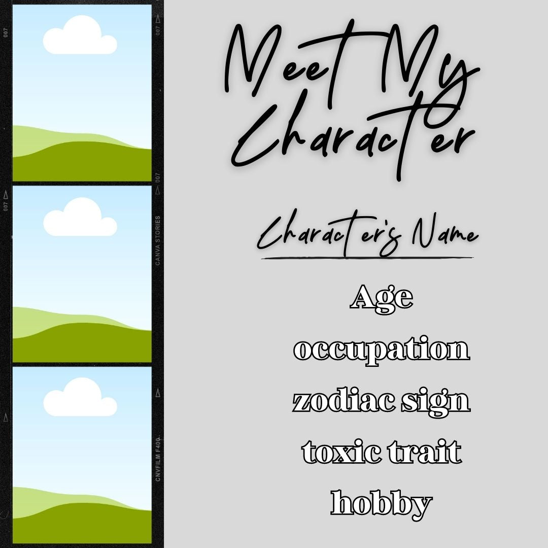 Meet My Character Templates