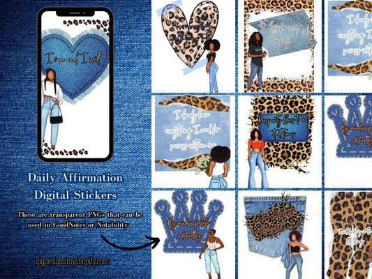 Daily Affirmation Digital Stickers