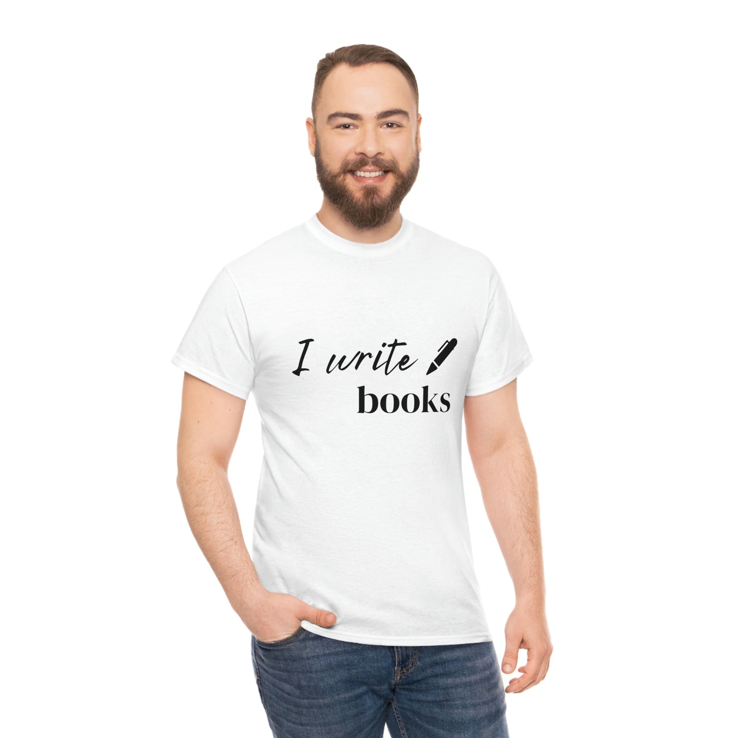 I Write Books Unisex Heavy Cotton Tee