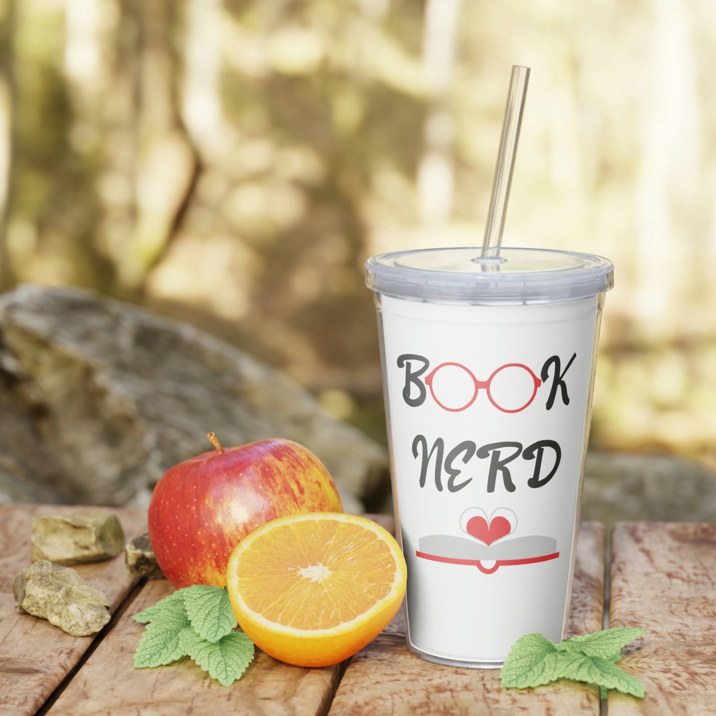 Plastic Tumbler with Straw