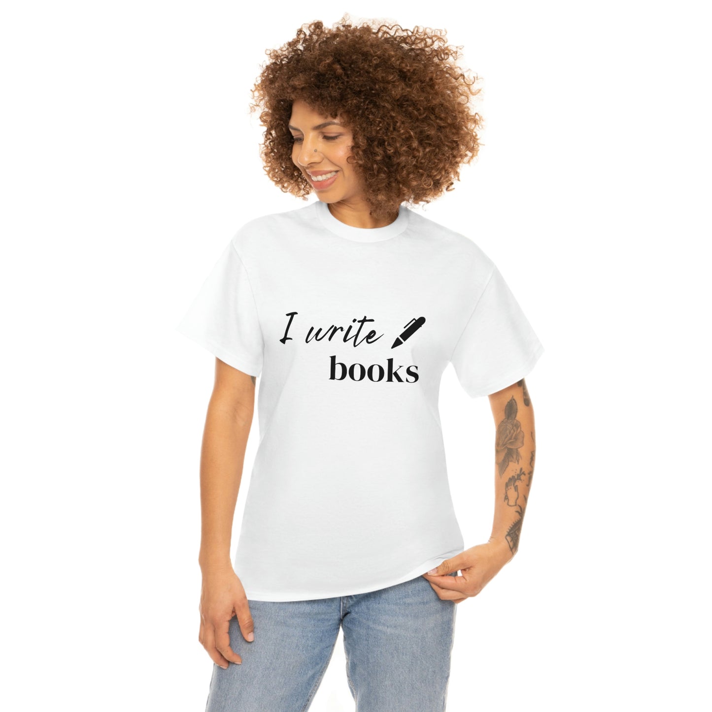 I Write Books Unisex Heavy Cotton Tee